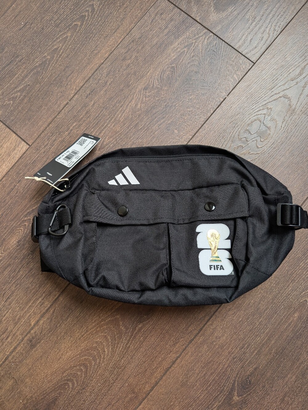 Adidas Black FIFA 2026 Waist Bag